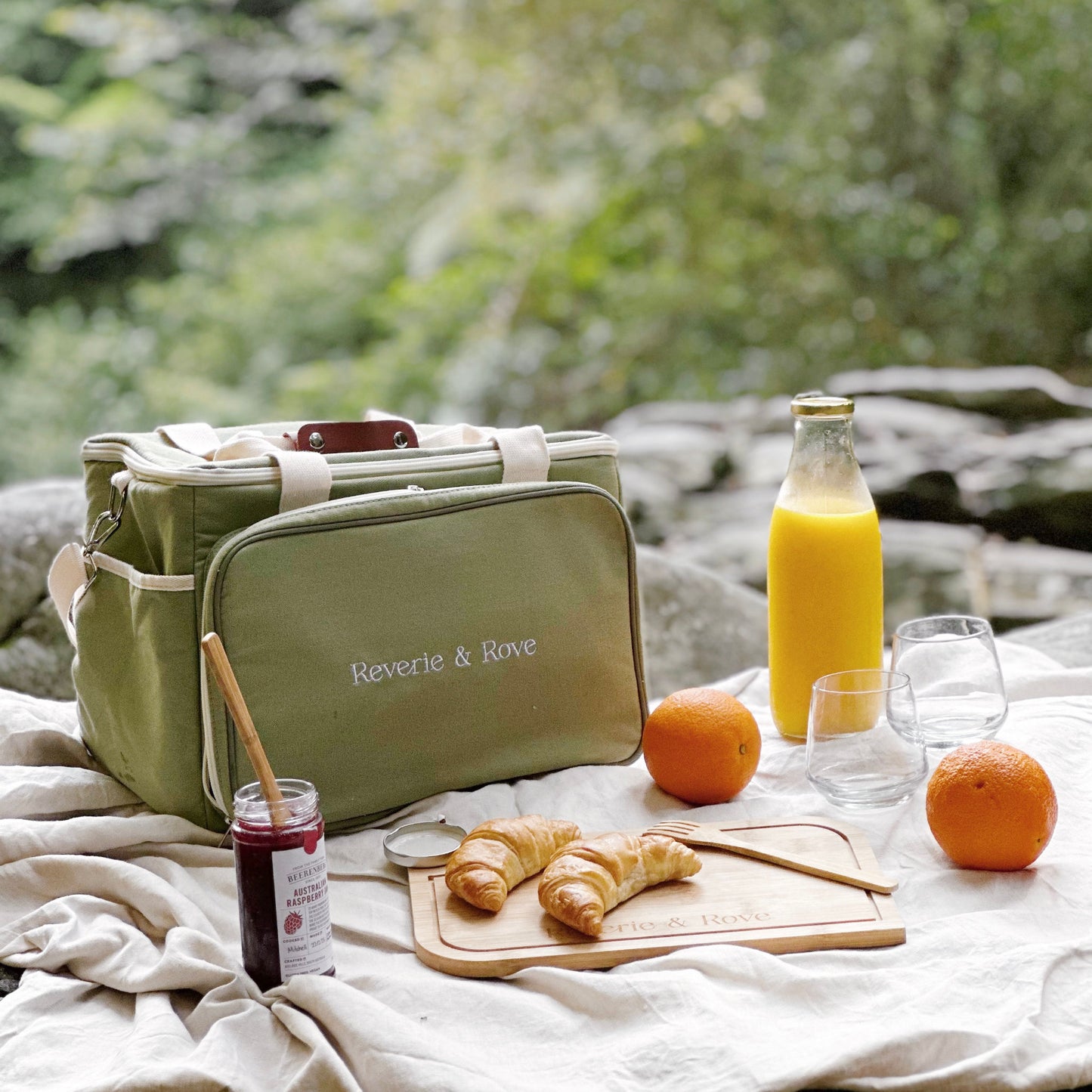 Natura Picnic Cooler Bag - Sage