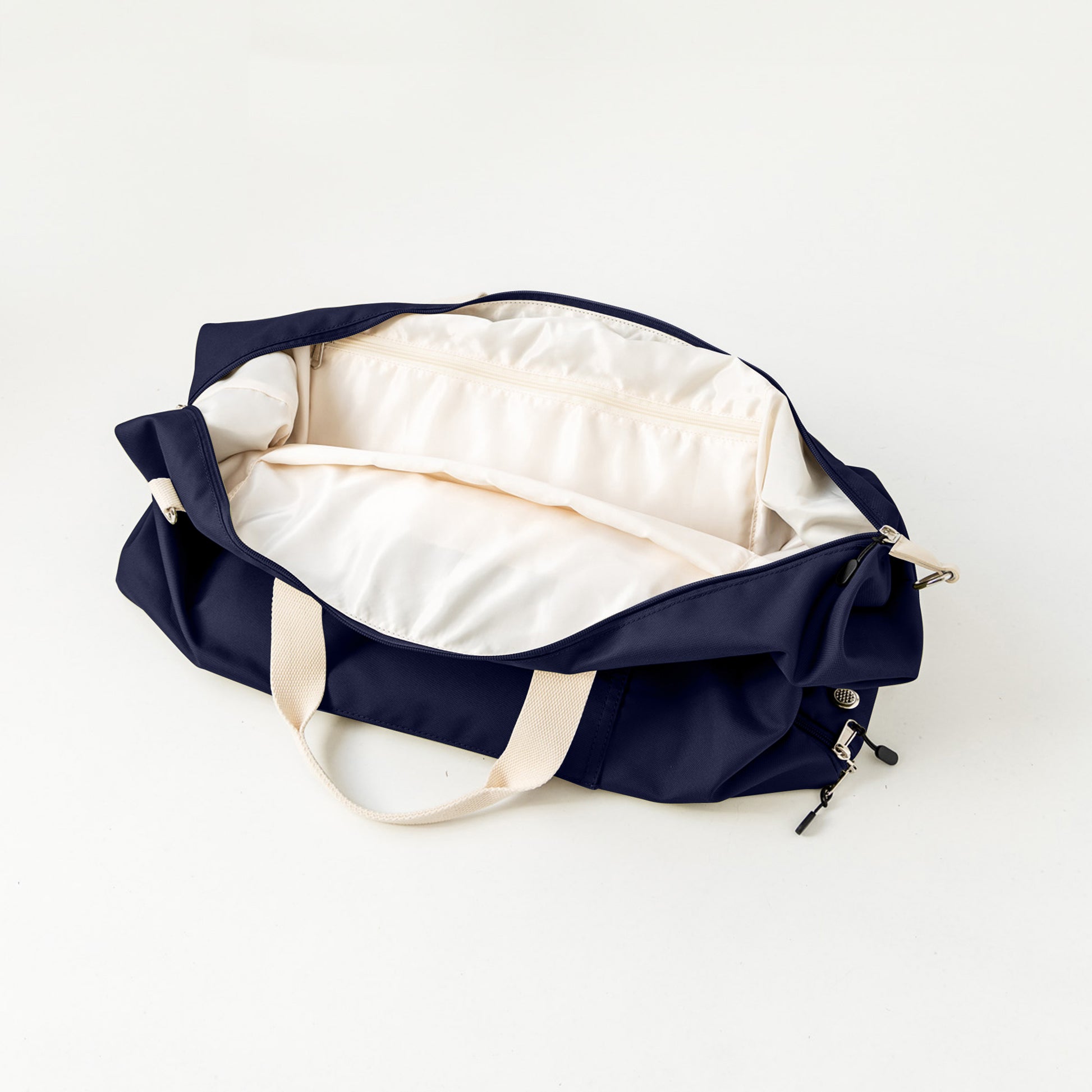 Navy duffle bag internal